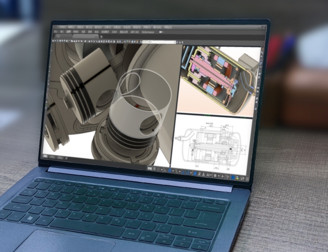 3DCADを用いた設計画面