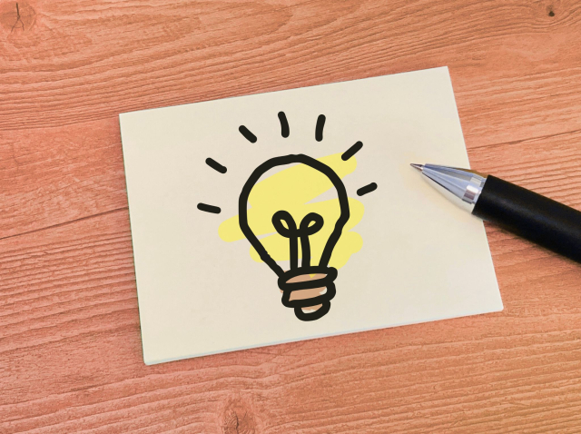 豆電球のイラスト