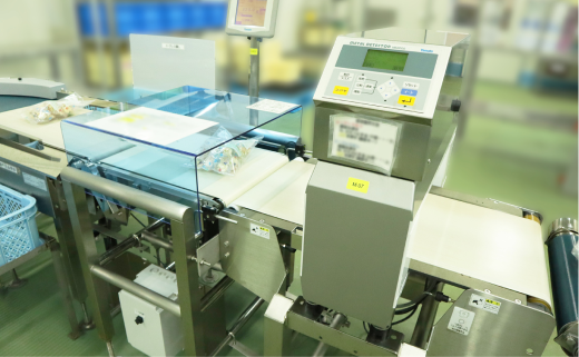 食品製造ラインに導入された計量機